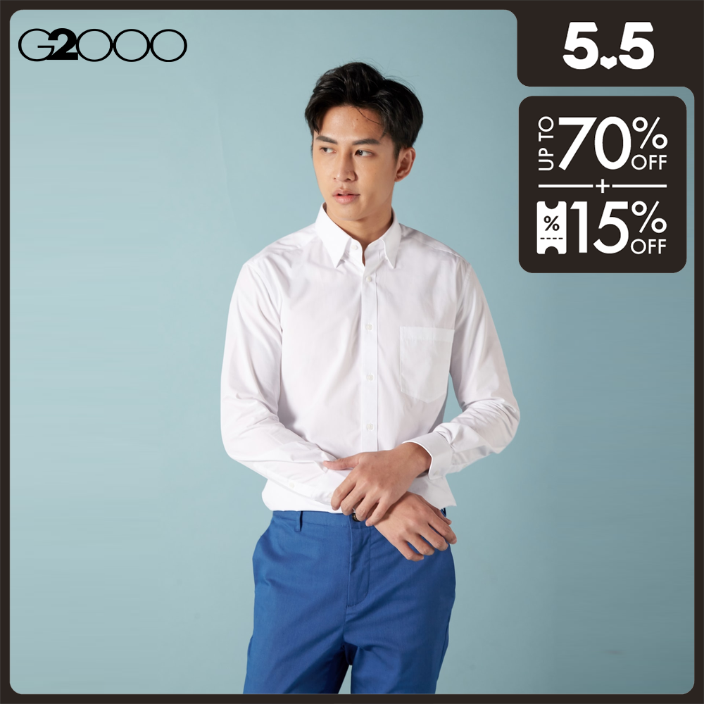 G2000 Men Regular Fit Poplin Shirt