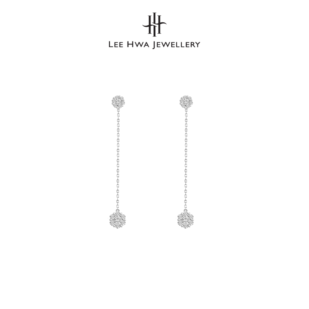 Lee Hwa Jewellery Cheri Dangling Diamond Earrings